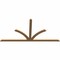 Ekena Millwork Richland Timber Gable Bracket, Western Red Cedar, 96"W x 48"H x 1 1/2"D x 3 1/2"F, 12/12 Pitch GBW096X48X0204RIC00SWR - alternate 2